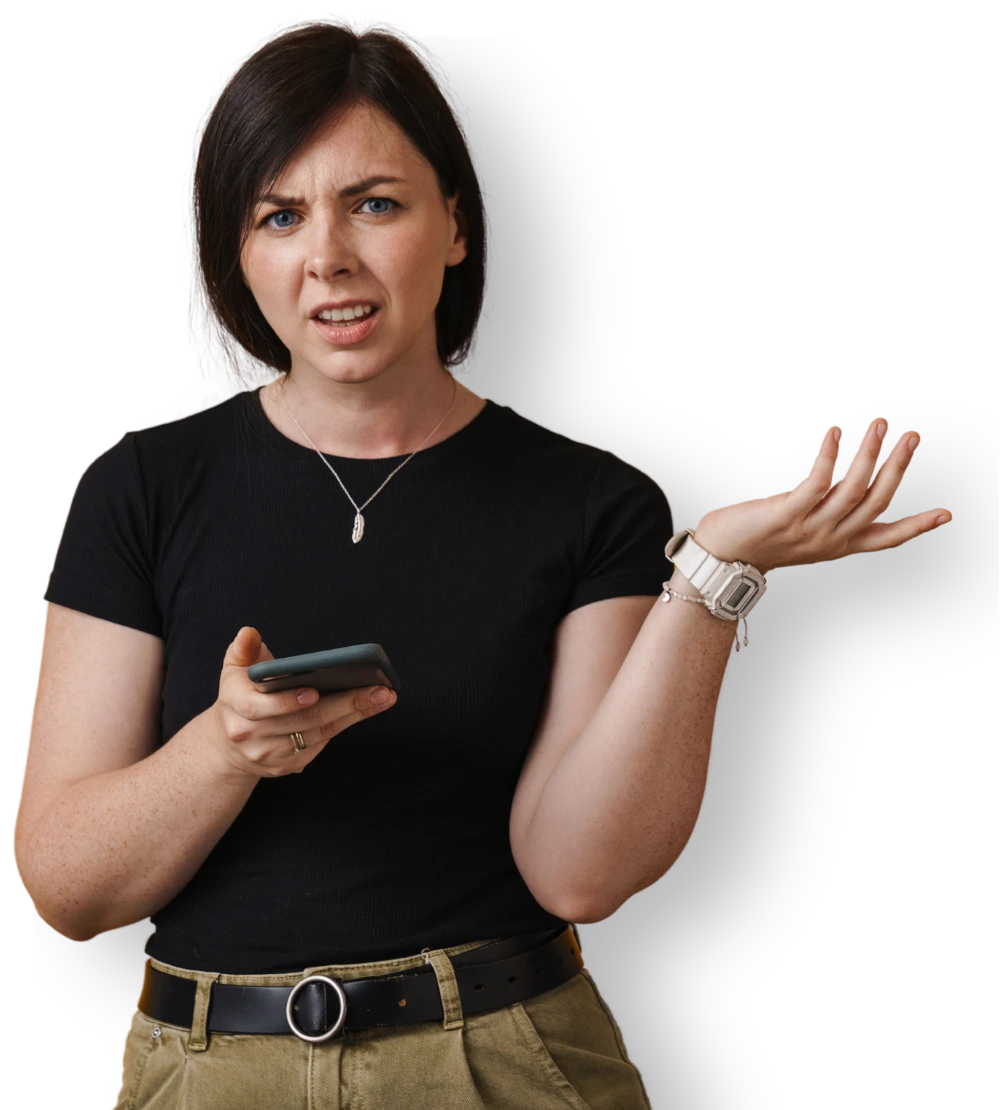 Cliente com dificuldade para avaliar