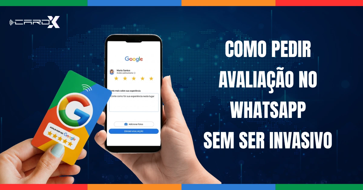 Ilustração explicando a tecnologia NFC e sua aplicação em cartões de visita