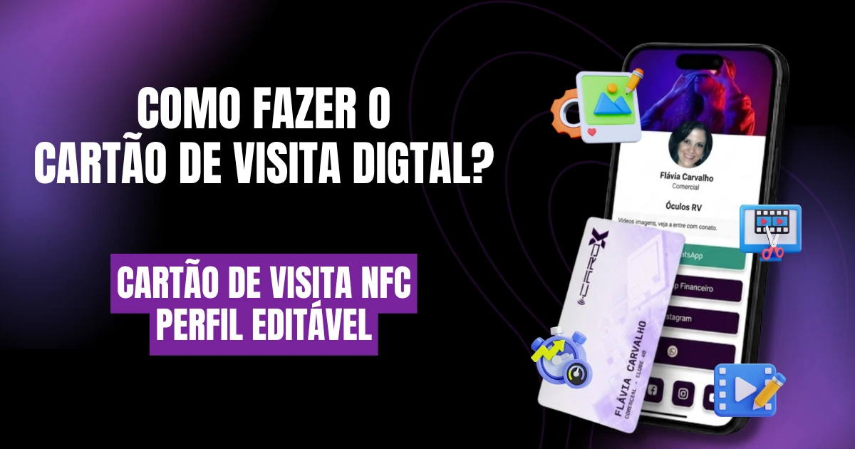 Passo a passo para criar um cartão de visita digital profissional