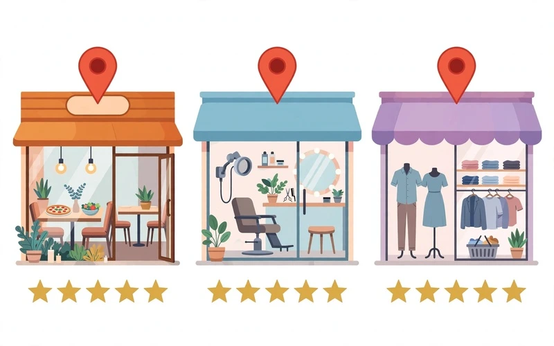 Recursos específicos do Google Meu Negócio para restaurantes, salões e lojas