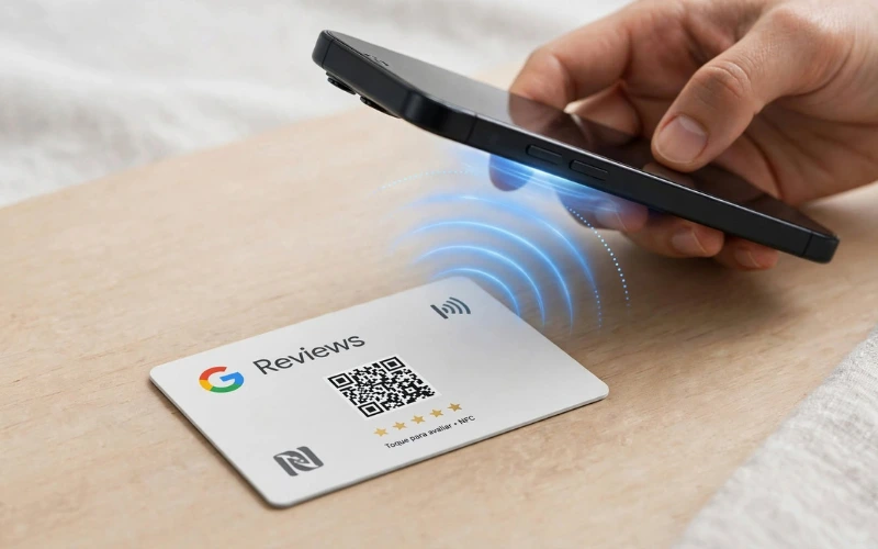 QR Code personalizado com logo do negócio para avaliações no Google