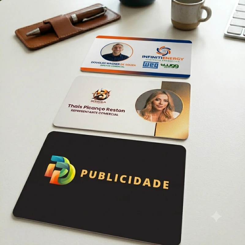 Modelos de cartões inteligentes CardX exibindo design premium