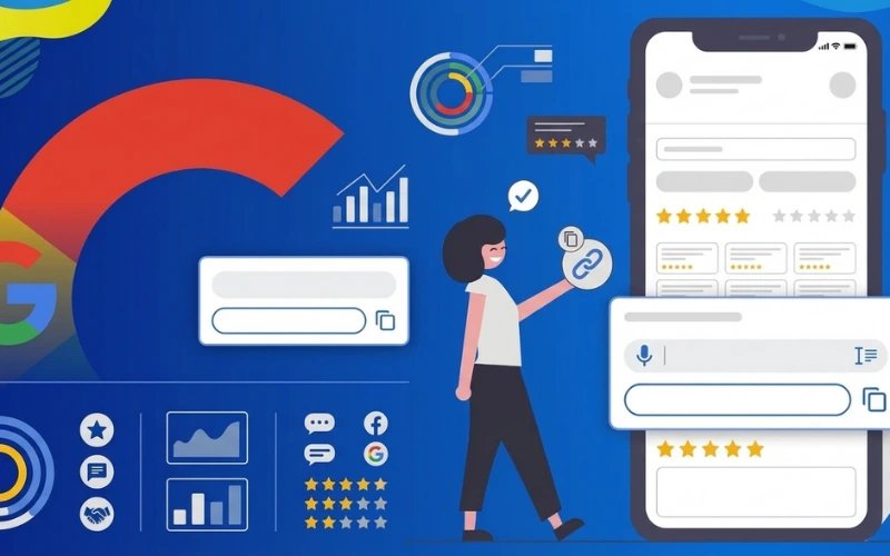 Card Obter mais avaliações no painel do Google Meu Negócio