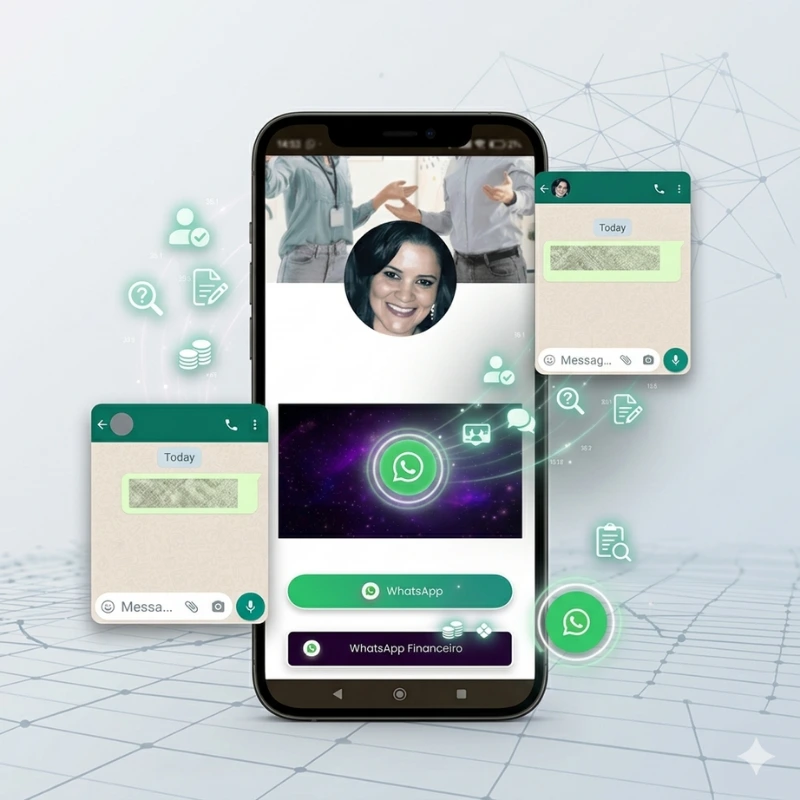 WhatsApp no cartão de visita digital